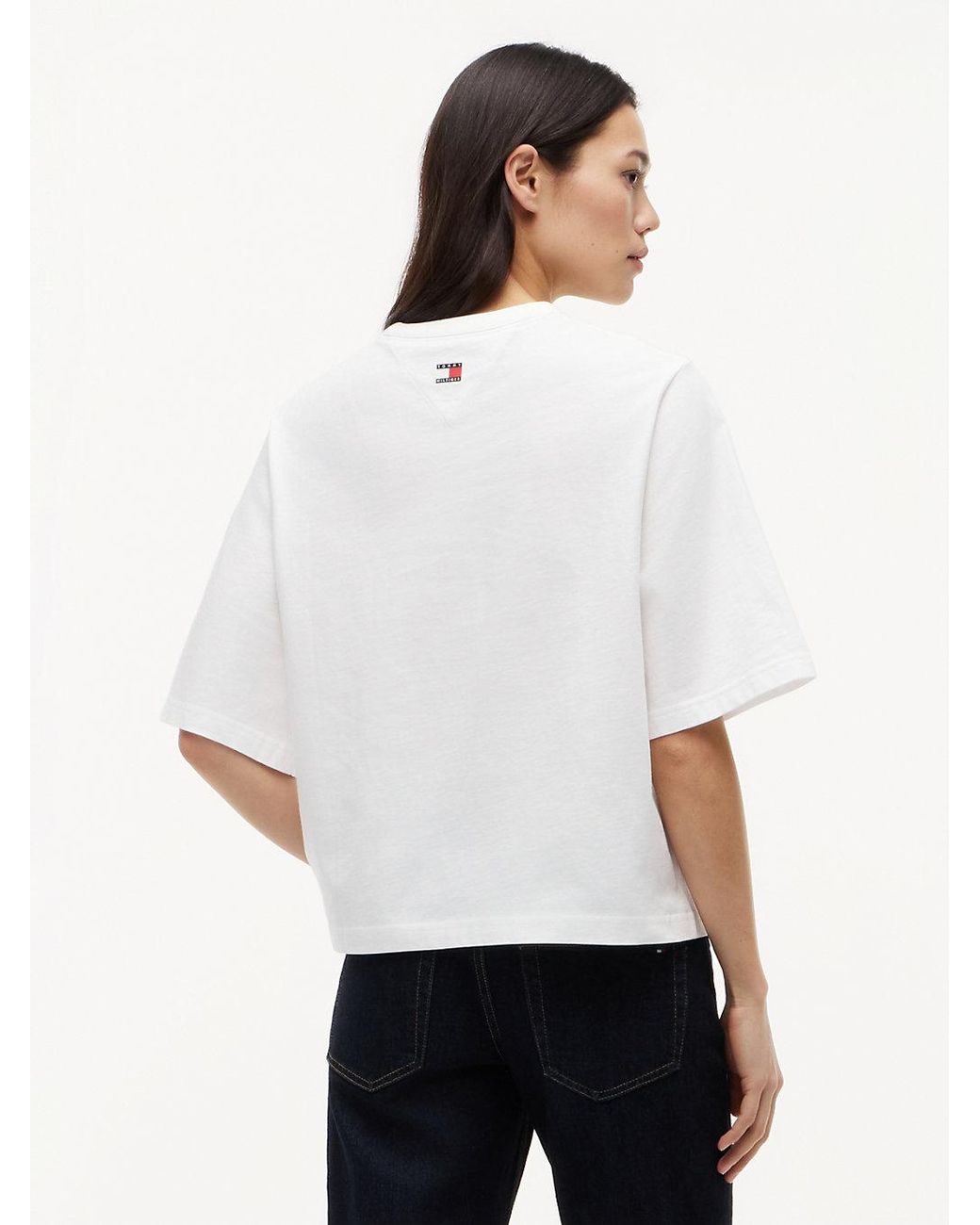 Tommy Hilfiger White Th X Cadillac Formula 1 Team Chevron T-Shirt