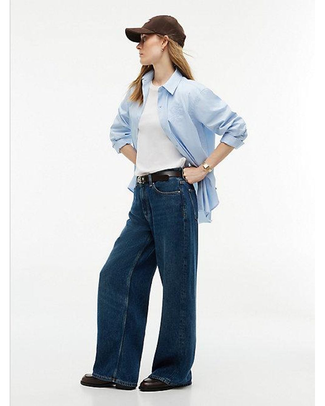Tommy Hilfiger Blue Nola Low Rise Straight Whiskered Jeans