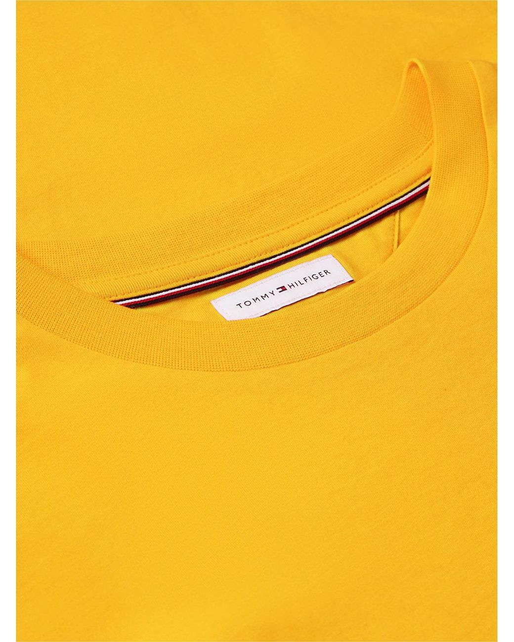 Tommy Hilfiger Orange Logo Graphic Jersey Crew Neck T-Shirt for men