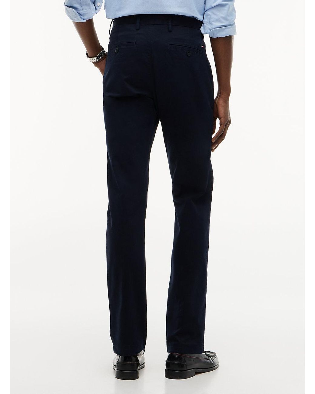 Tommy Hilfiger Blue Bleecker Slim Fit Chinos for men