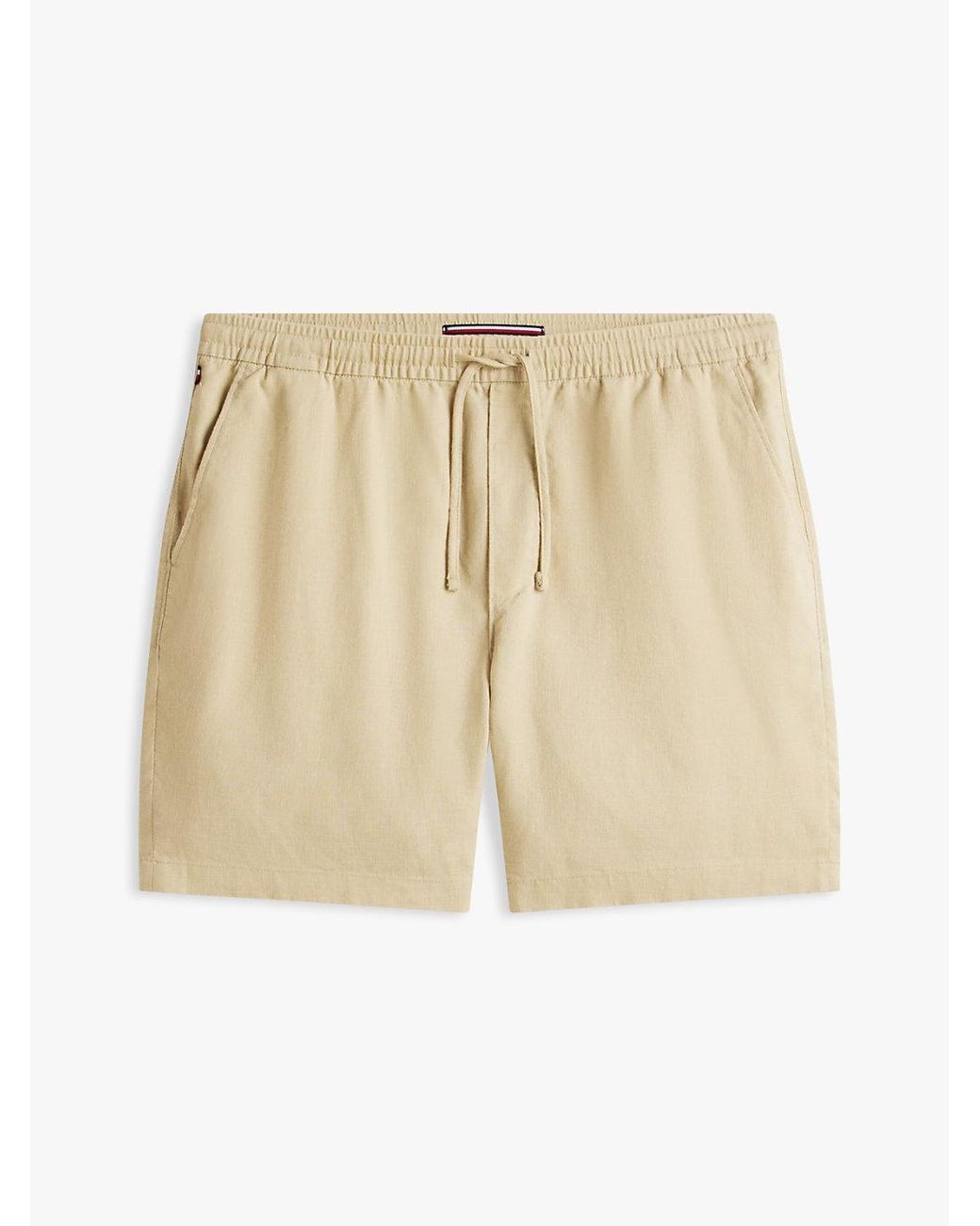Tommy Hilfiger Blue Dover Linen Blend Regular Fit Chino Shorts for men