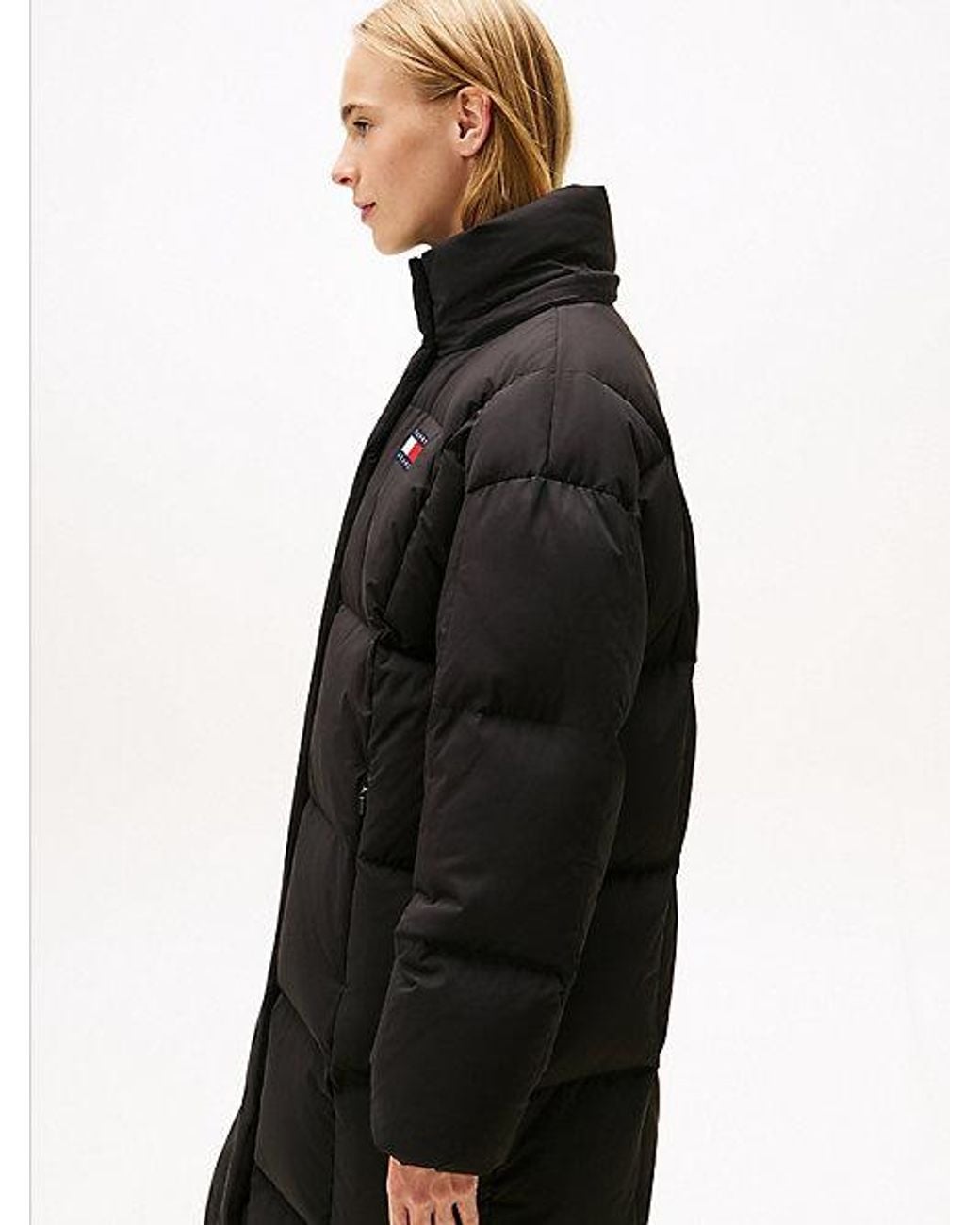 Tommy Hilfiger Blue Water Repellent Longline Alaska Puffer Coat