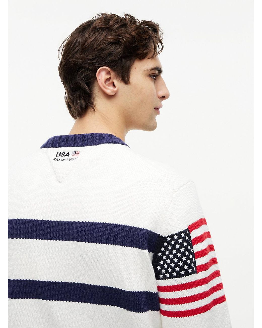 Tommy Hilfiger White Tommy X U.s. Sail Gp Team Stripe Jumper for men
