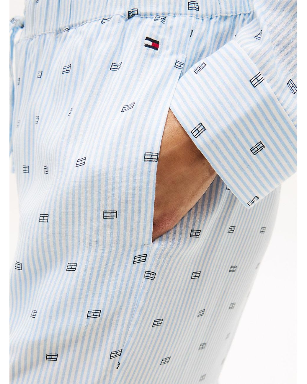 Tommy Hilfiger Blue Essential Relaxed Drawstring Pyjama Bottoms