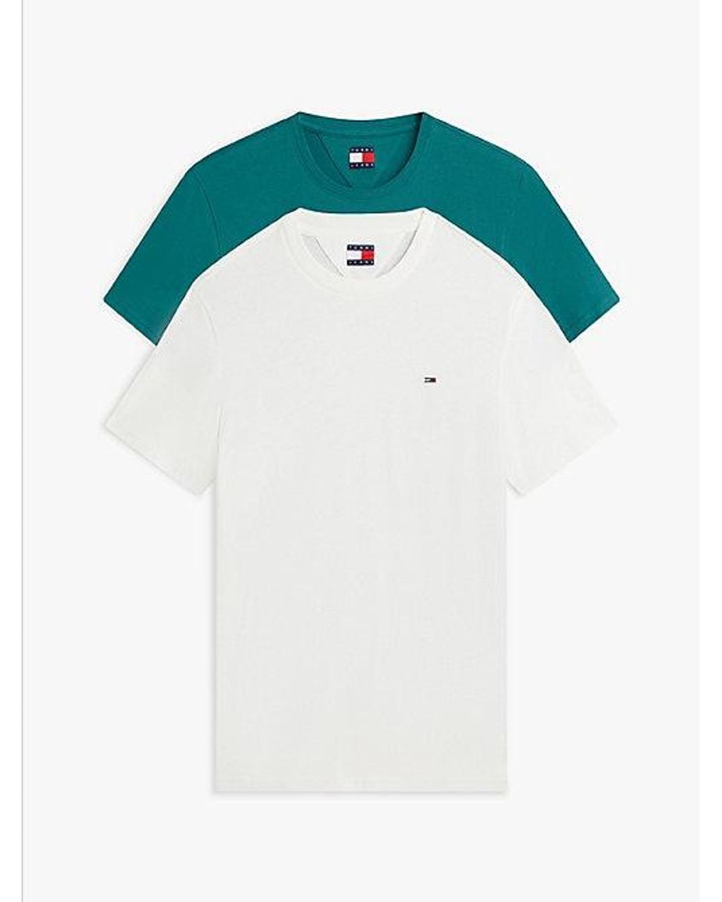 Tommy Hilfiger Blue 2-Pack Tommy Flag Extra Slim T-Shirts for men