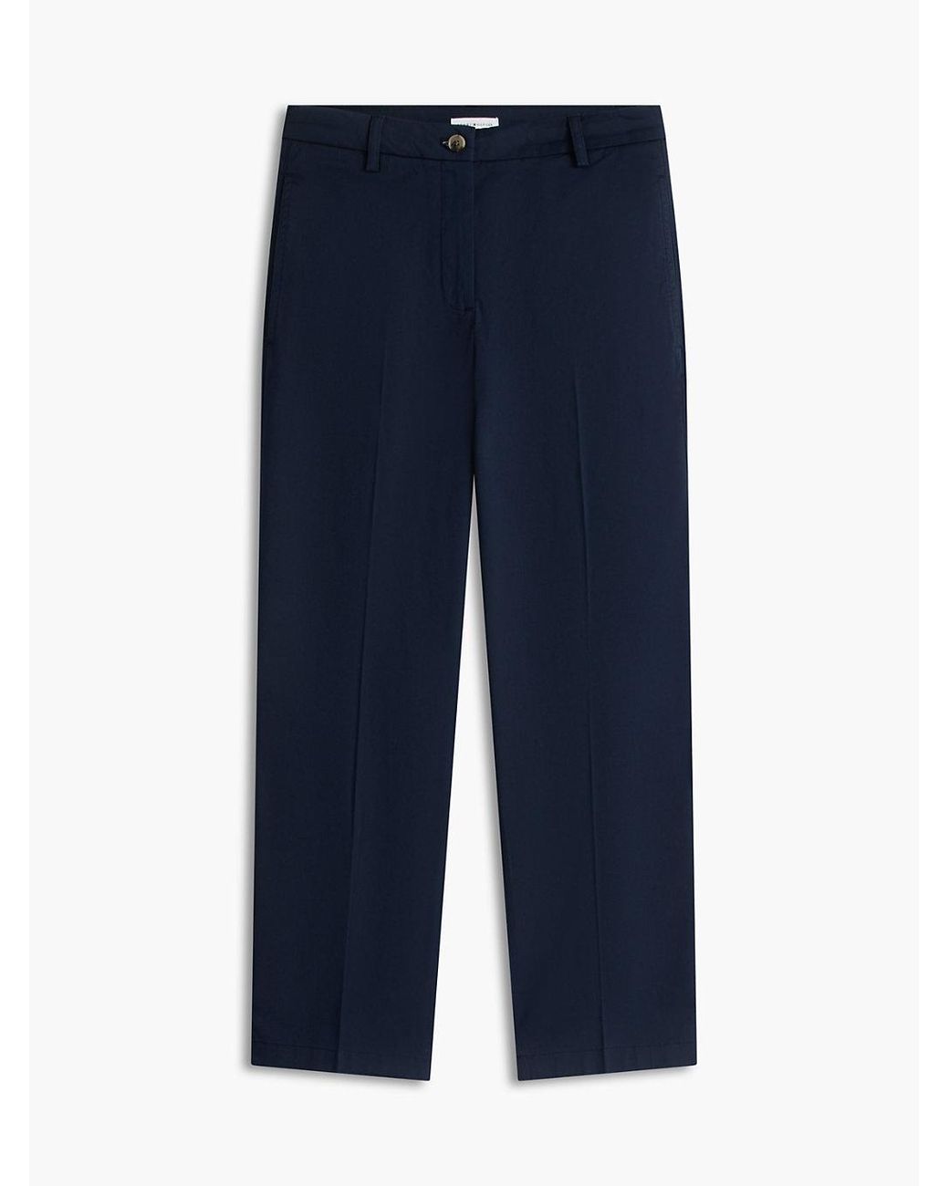 Tommy Hilfiger Blue Washed Slim Straight Chinos