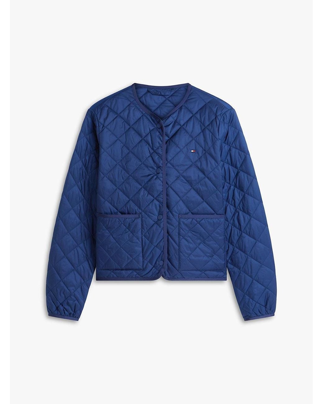 Tommy Hilfiger Blue Lightweight Water Repellent Quilted Padded Jacket
