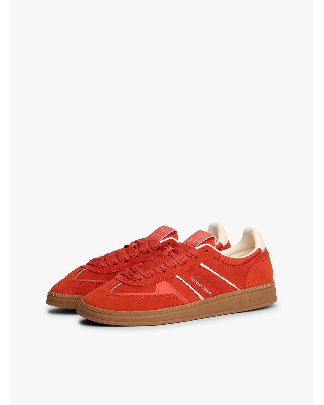 Tommy Hilfiger Red The Greenwich Suede Trainers