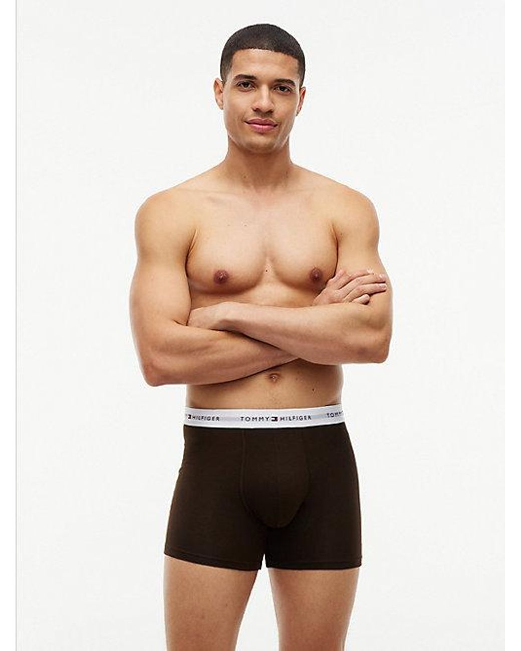 Tommy Hilfiger Multicolor 3 Pack Signature Logo Waistband Boxer Briefs for men
