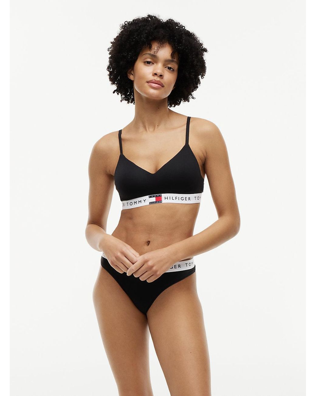 Tommy Hilfiger Black Heritage Moulded Push-up Bralette