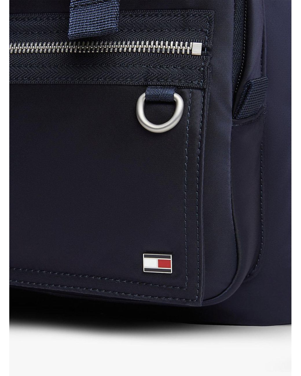 Tommy Hilfiger Blue Toggle Drawstring Travel Backpack for men