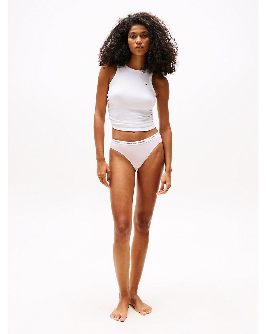 Tommy Hilfiger White Logo Waistband Briefs