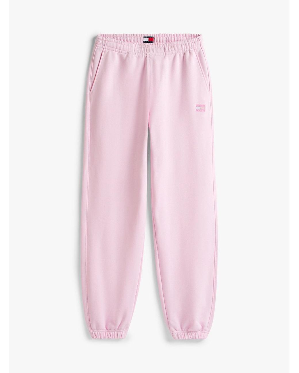 Tommy Hilfiger Pink Tommy Badge Relaxed Cuffed Leg Joggers