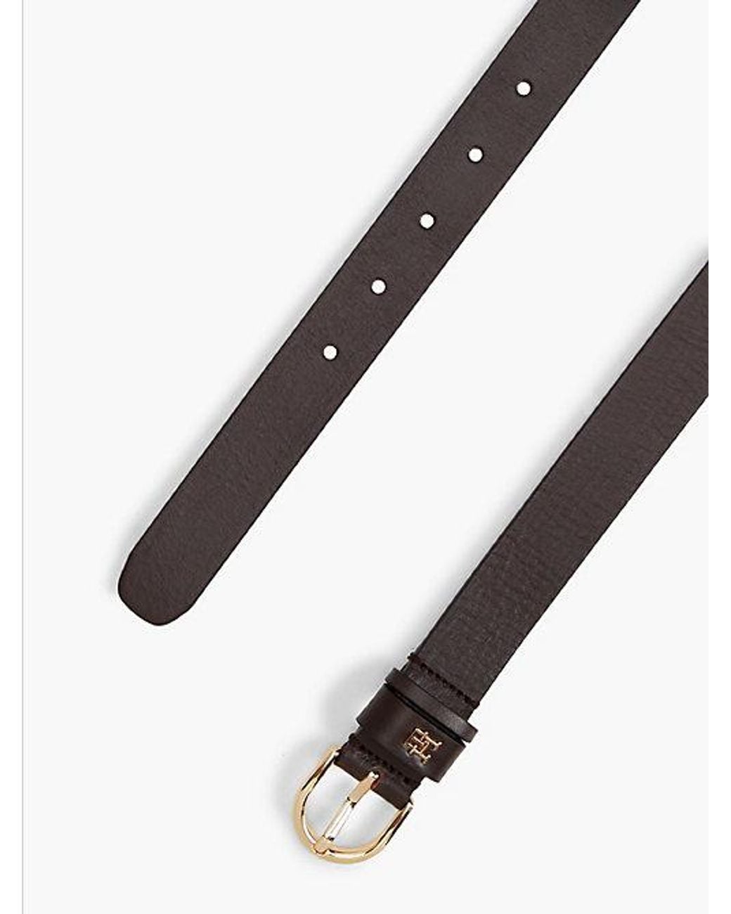 Tommy Hilfiger Brown Th Monogram Leather Belt