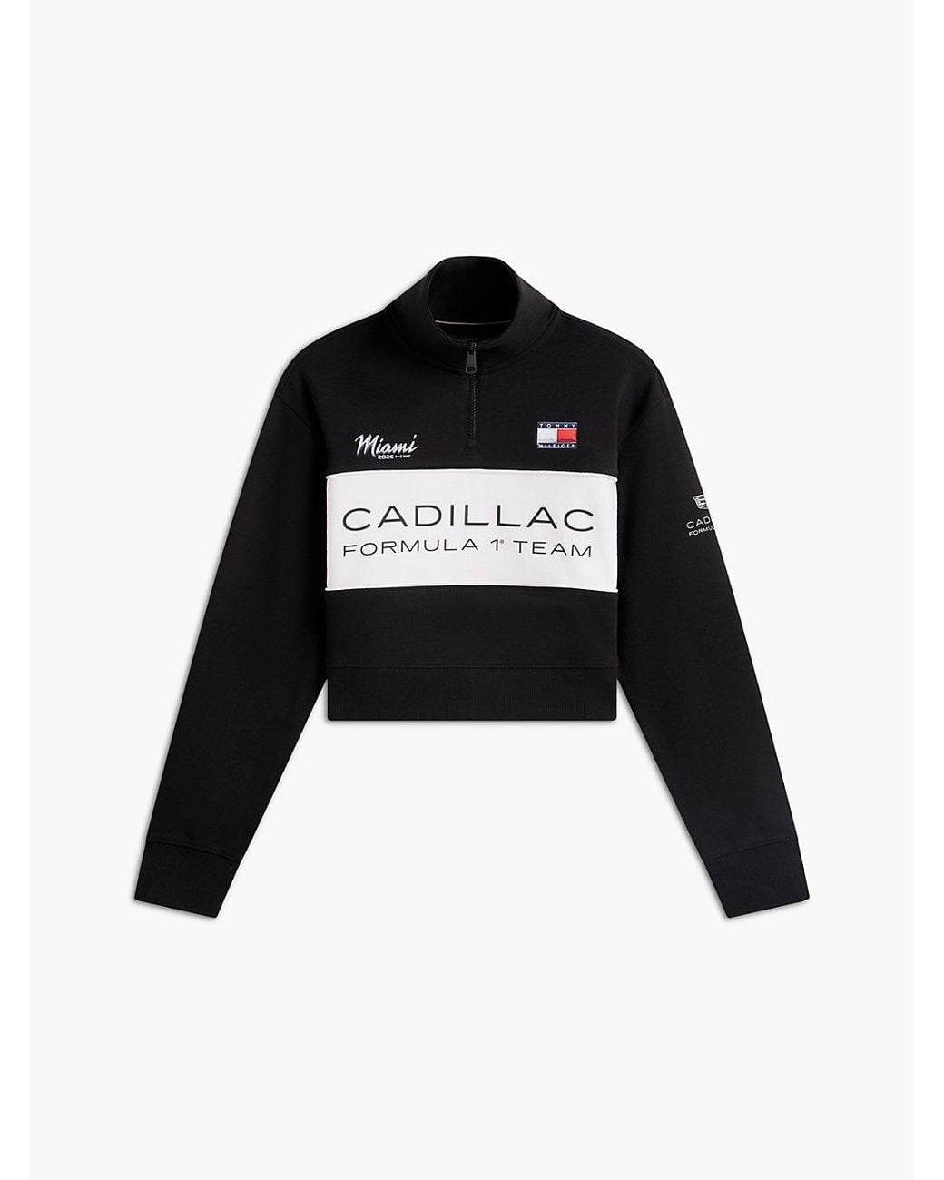 Tommy Hilfiger White Th X Cadillac Formula 1® Team Miami Half-zip Sweatshirt