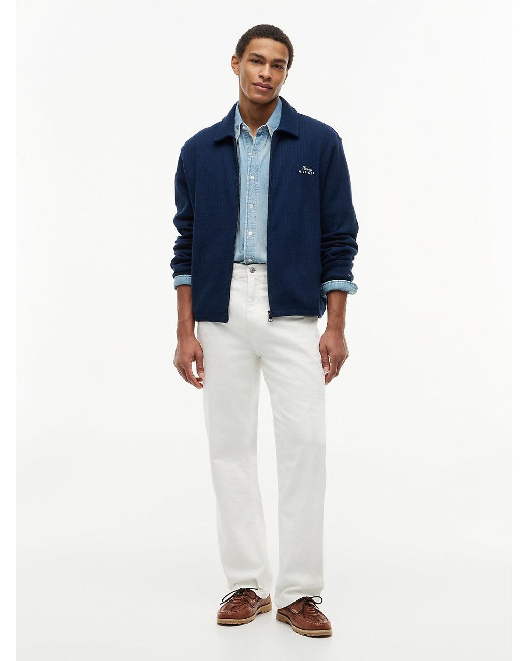 Tommy Hilfiger White Washed Relaxed Jeans for men