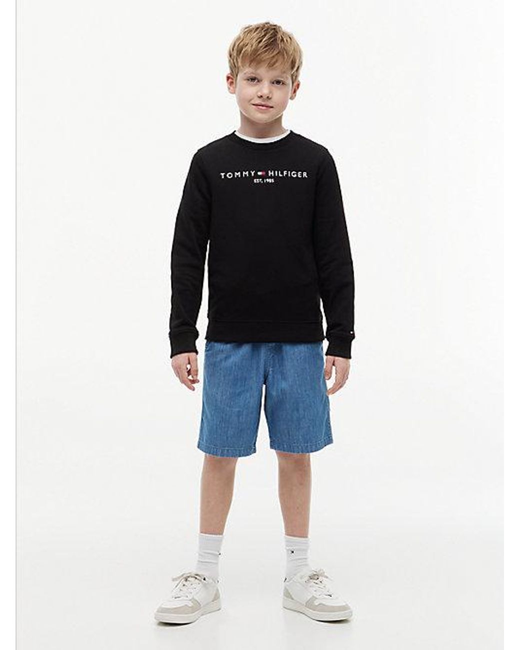 Tommy Hilfiger Black Essential Logo Sweatshirt