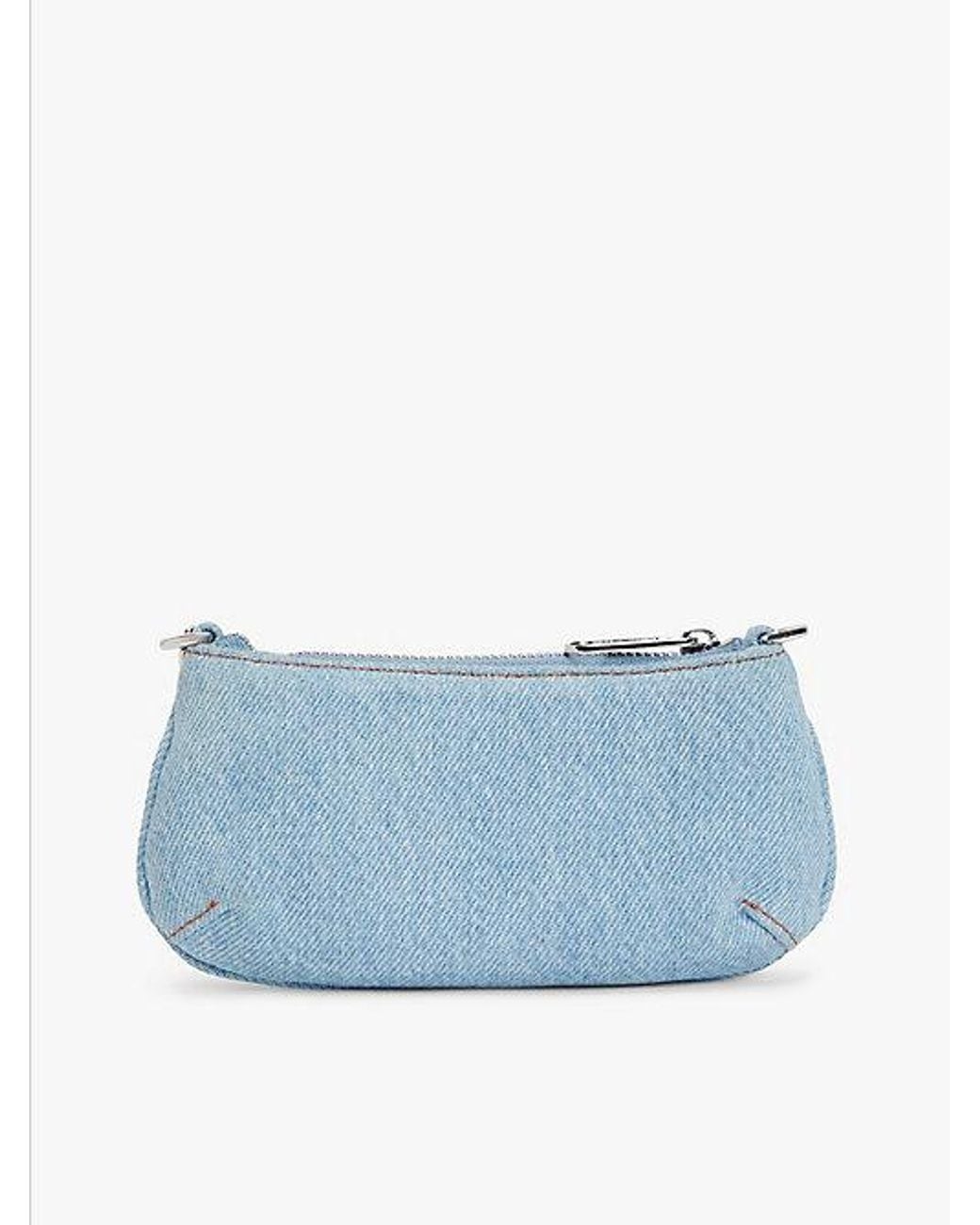 Tommy Hilfiger Blue Denim Chain Strap Logo Wallet