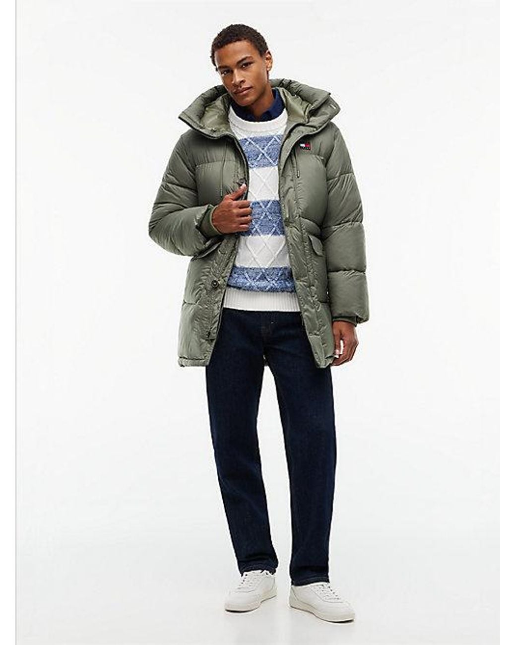 Tommy Hilfiger Multicolor Tommy Jeans Relaxed Padded Hooded Parka for men