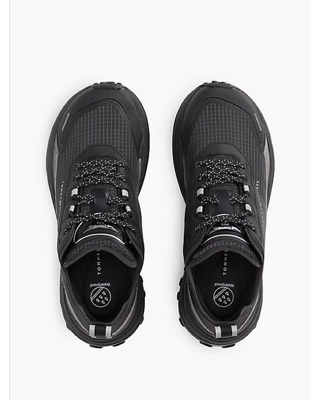 Tommy Hilfiger Black The Canyon Waterproof Reflective Trainers
