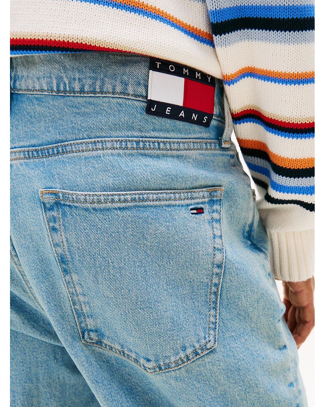 Tommy Hilfiger Blue Otis Faded Regular Straight Leg Jeans for men