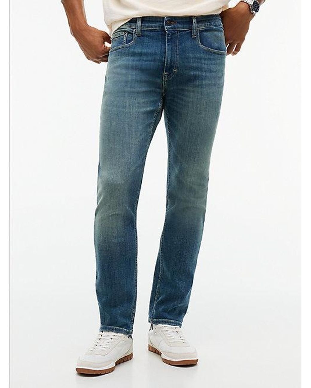 Tommy Hilfiger Blue Tommy Jeans Scanton Slim Whiskered Jeans for men