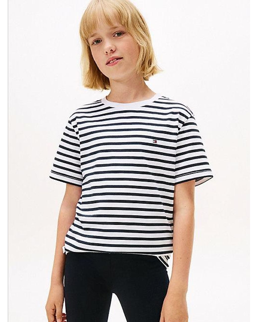 Tommy Hilfiger White 2 Pack Signature Print T-Shirts