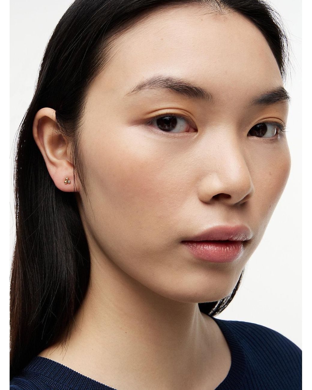Tommy Hilfiger Natural Three-tone Stud Earrings