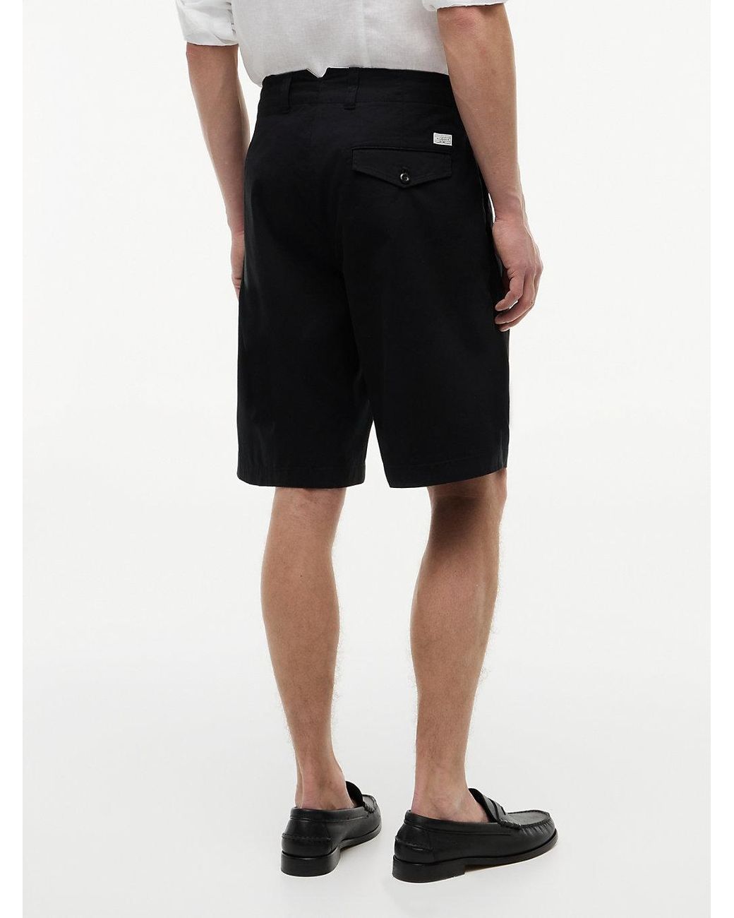 Tommy Hilfiger White Lightweight Paper Touch Regular Fit Chino Shorts for men