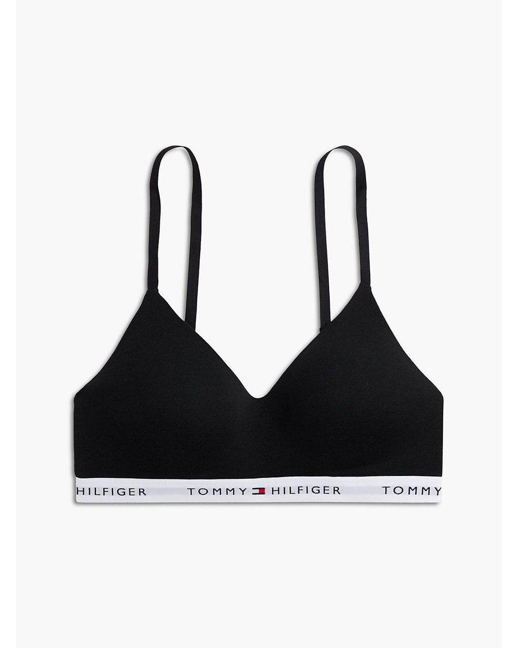 Tommy Hilfiger Black Repeat Logo Underband Push-Up Bralette