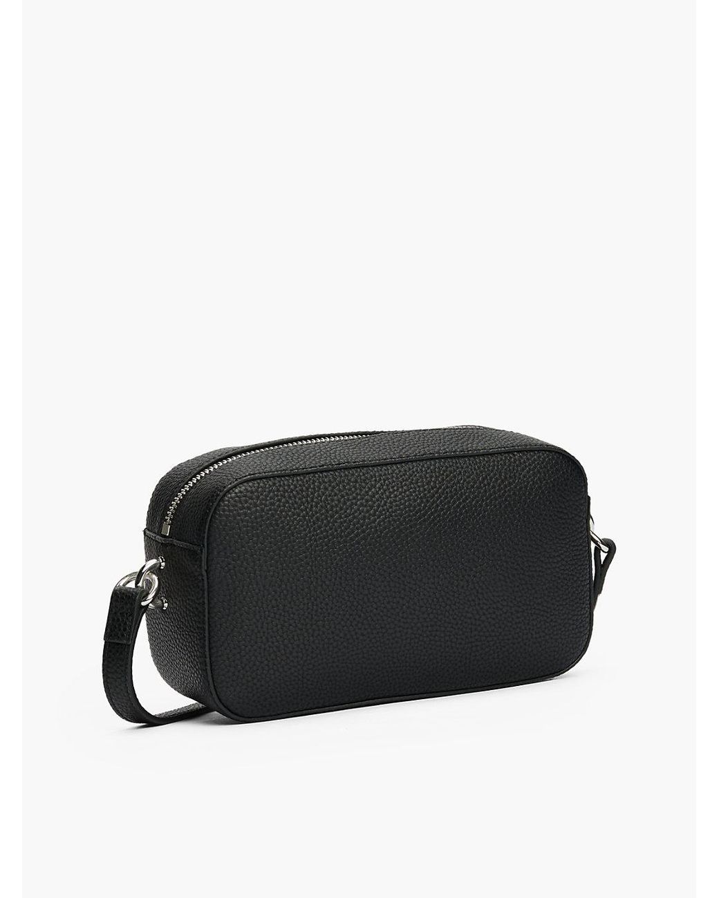 Tommy Hilfiger Black Th Emblem Crossbody Camera Bag