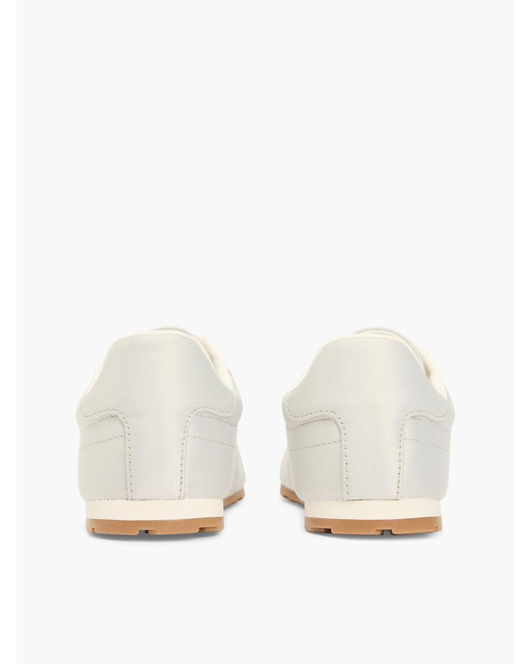 Tommy Hilfiger White Th Monogram Satin Trainers