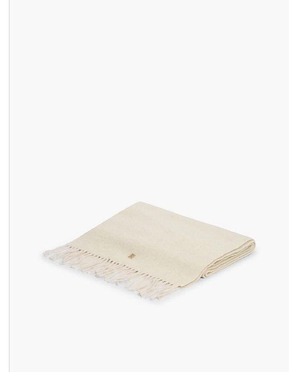 Tommy Hilfiger White Chic Pure Wool Scarf