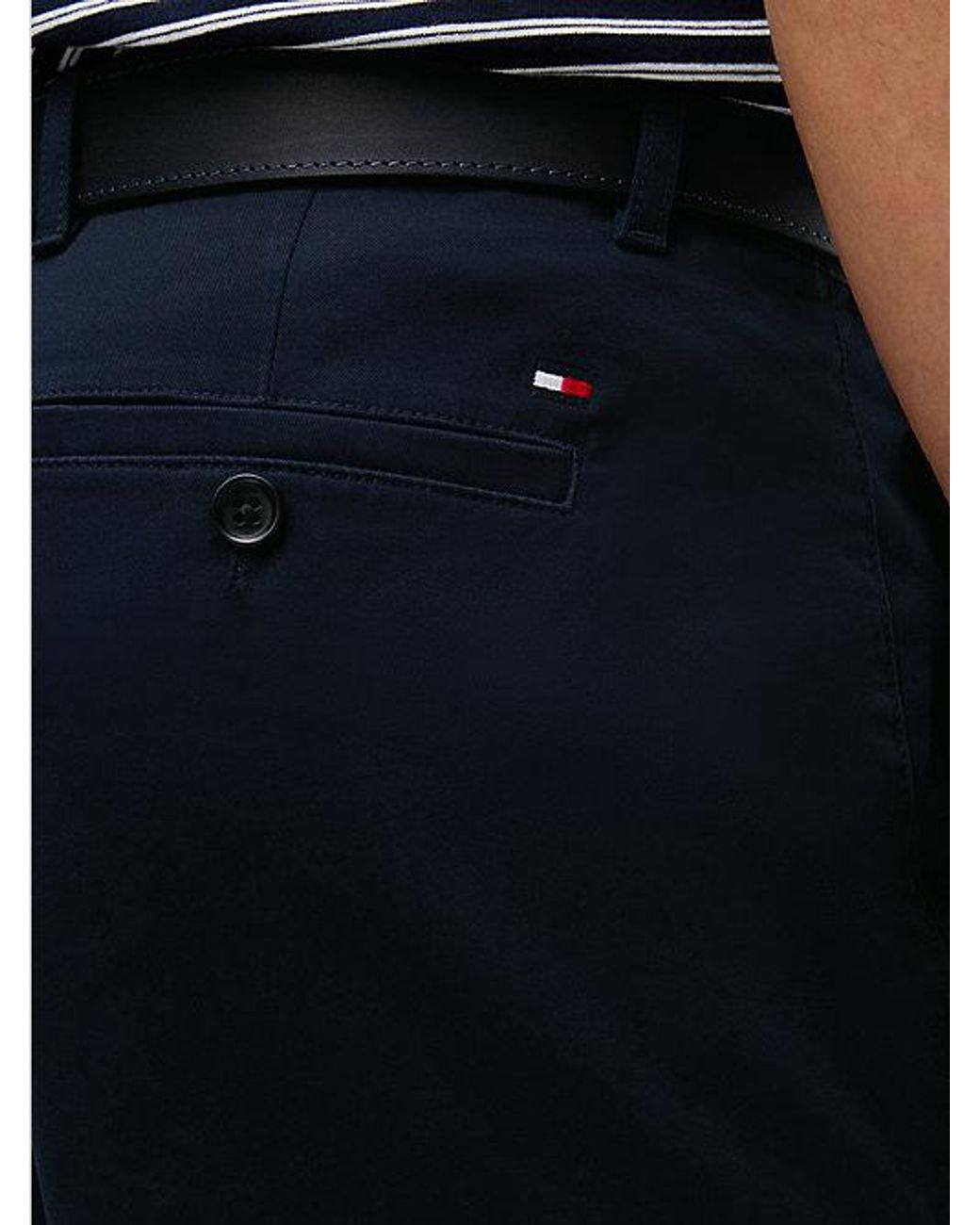 Tommy Hilfiger Blue Harlem Tapered Leg Twill Chinos for men