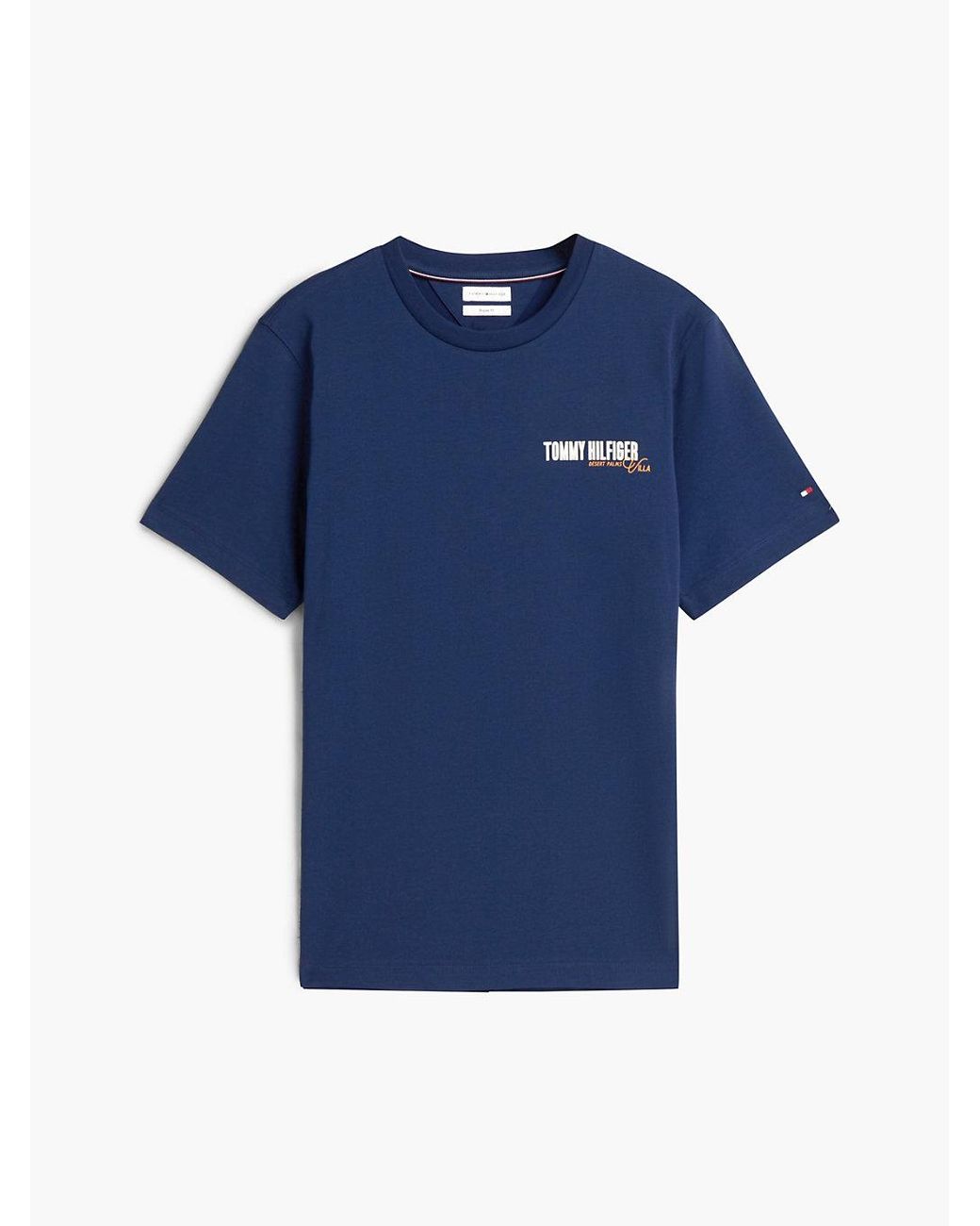 Tommy Hilfiger Blue Back Graphic Jersey T-Shirt for men