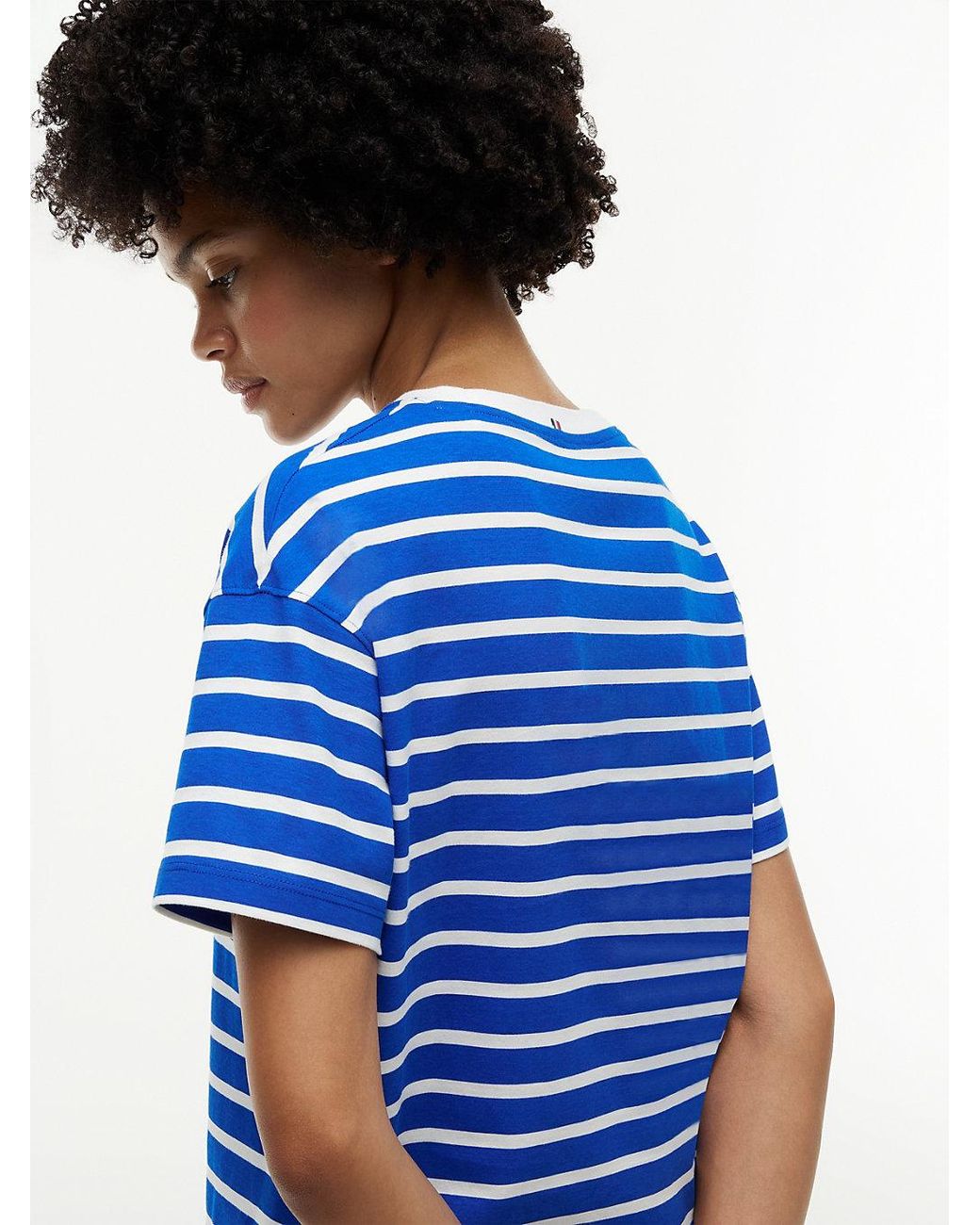 Tommy Hilfiger Blue Essential Stripe Relaxed T-Shirt Nightdress
