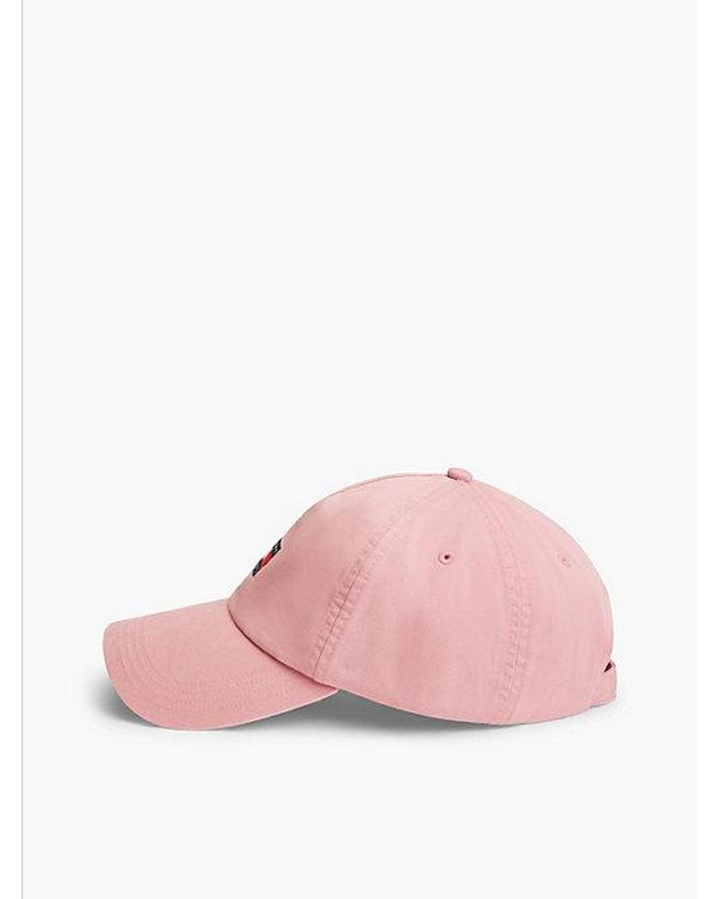 Tommy Hilfiger Pink Tommy Jeans Heritage Logo Five Panel Baseball Cap
