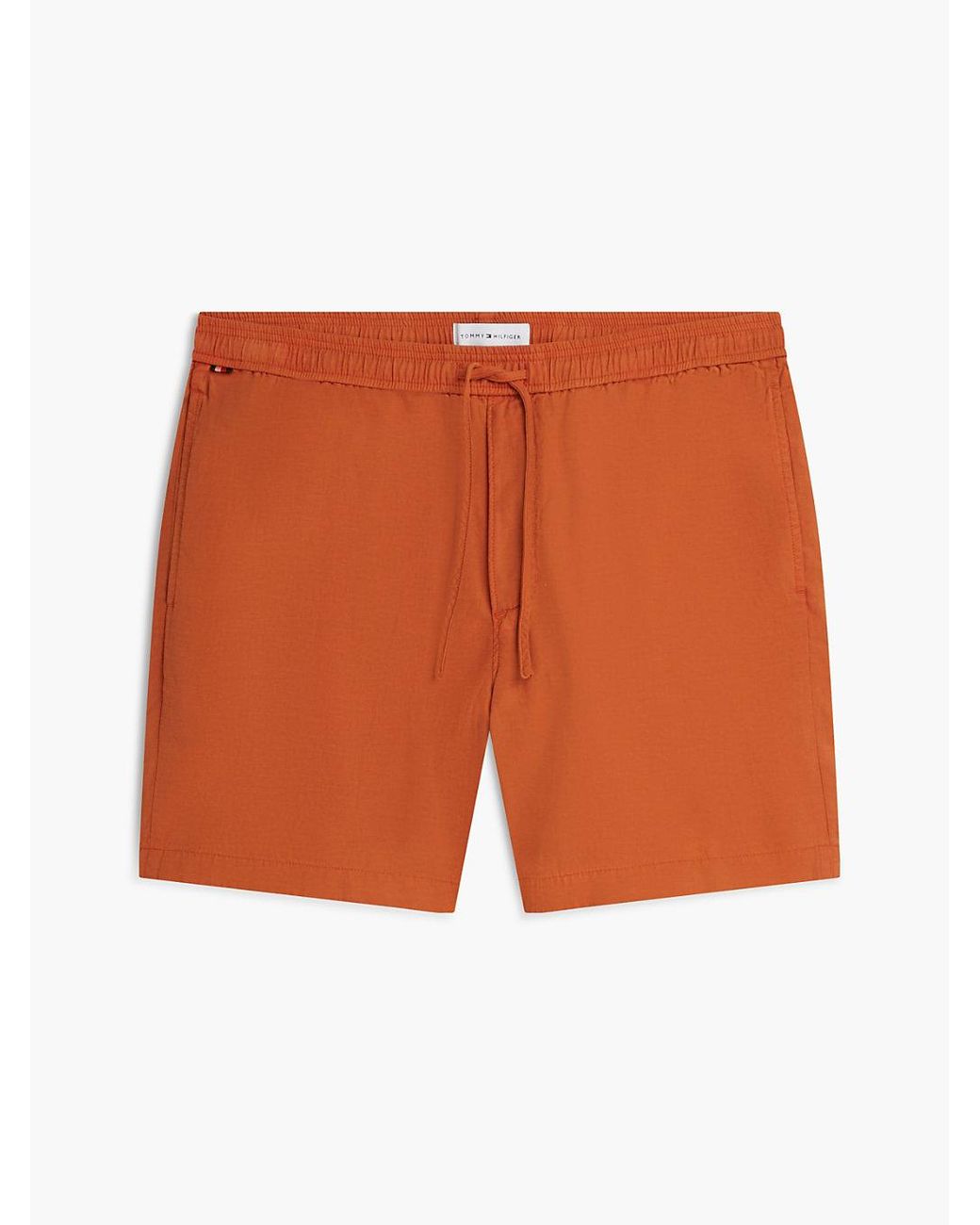Tommy Hilfiger Orange Dover Washed Regular Fit Shorts for men