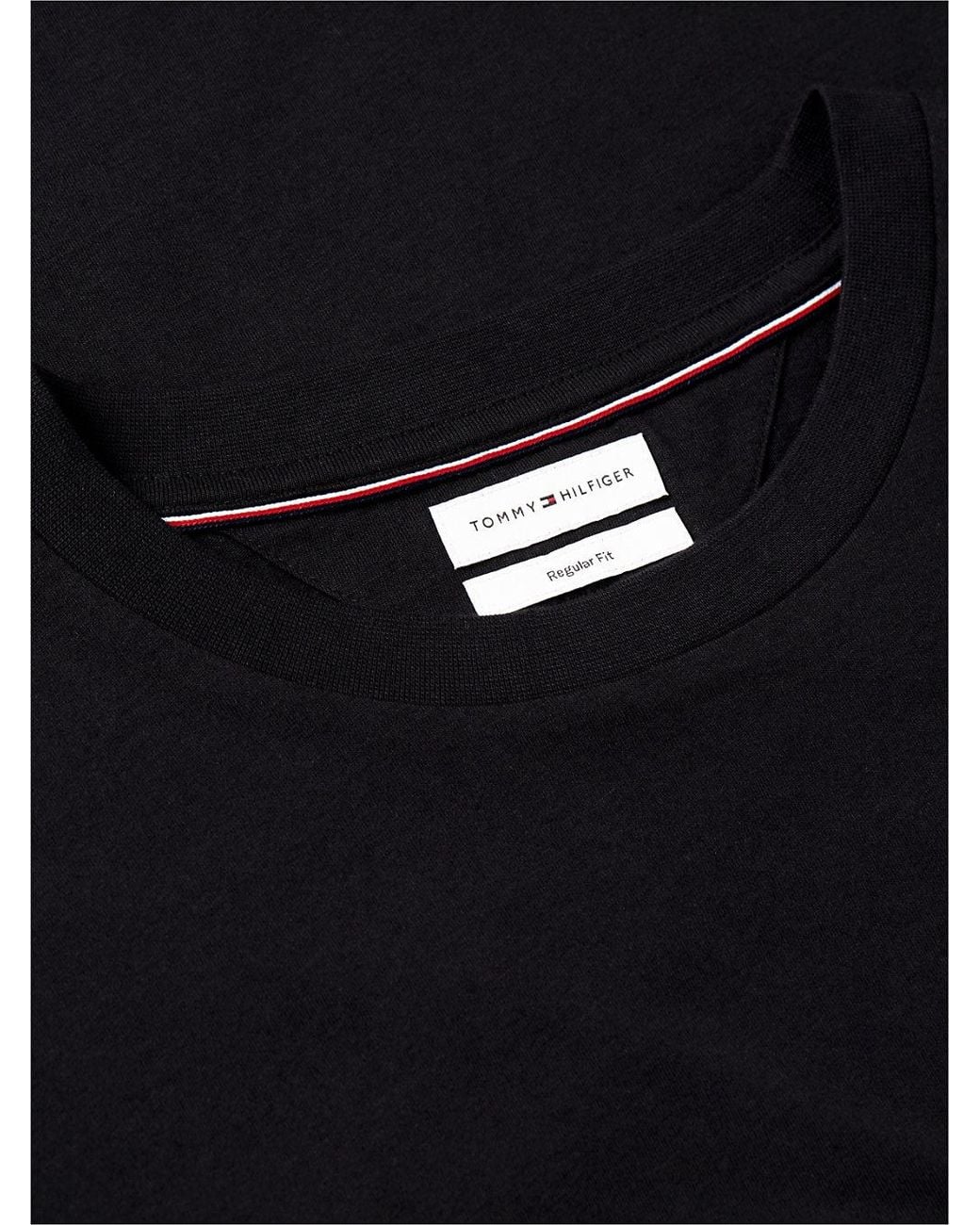 Tommy Hilfiger Blue Logo Jersey Crew Neck T-Shirt for men