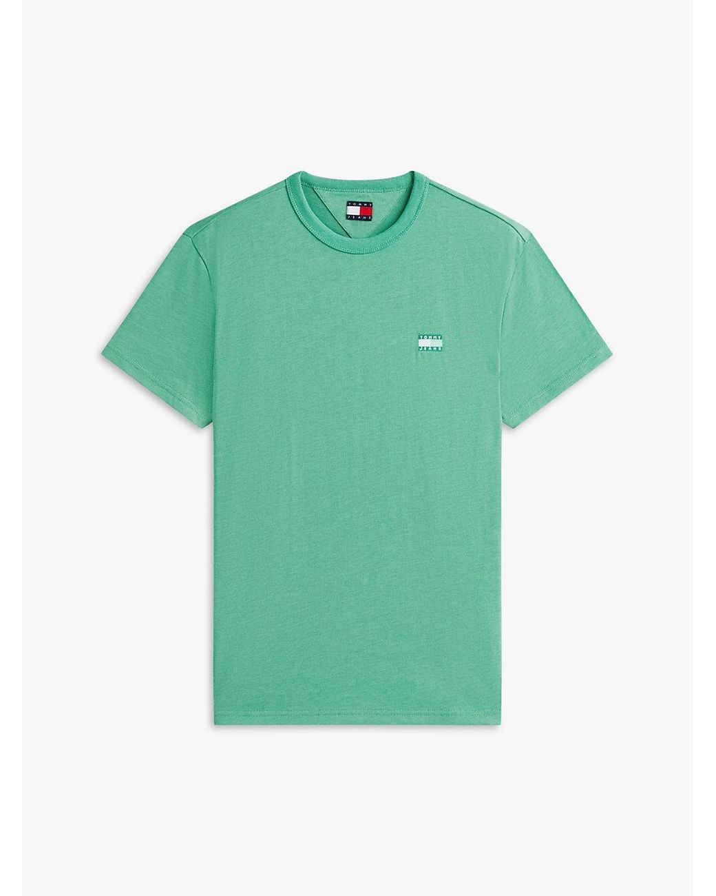 Tommy Hilfiger Green Tommy Badge Jersey Crew Neck T-Shirt for men