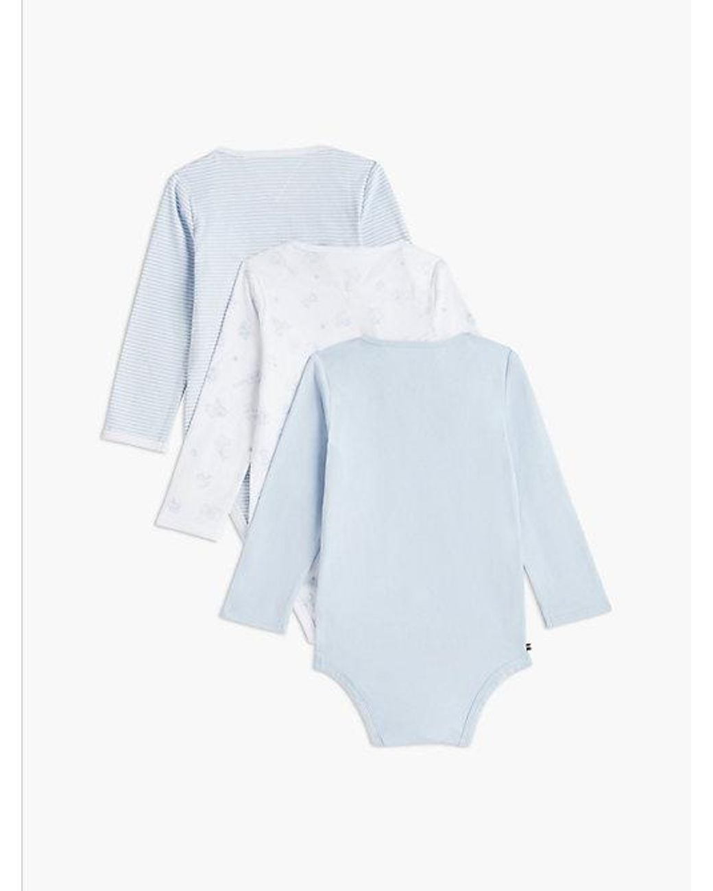 Tommy Hilfiger White 3 Pack Heart Smiley Bodysuits Gift Box