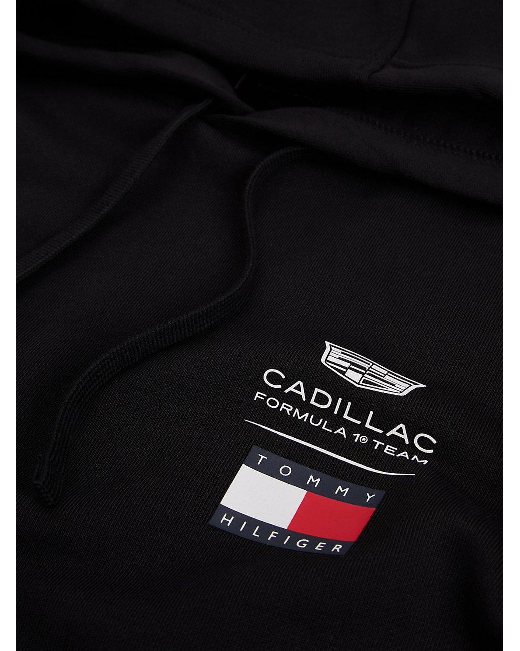 Tommy Hilfiger Black Th X Cadillac Formula 1 Team Logo Hoody for men