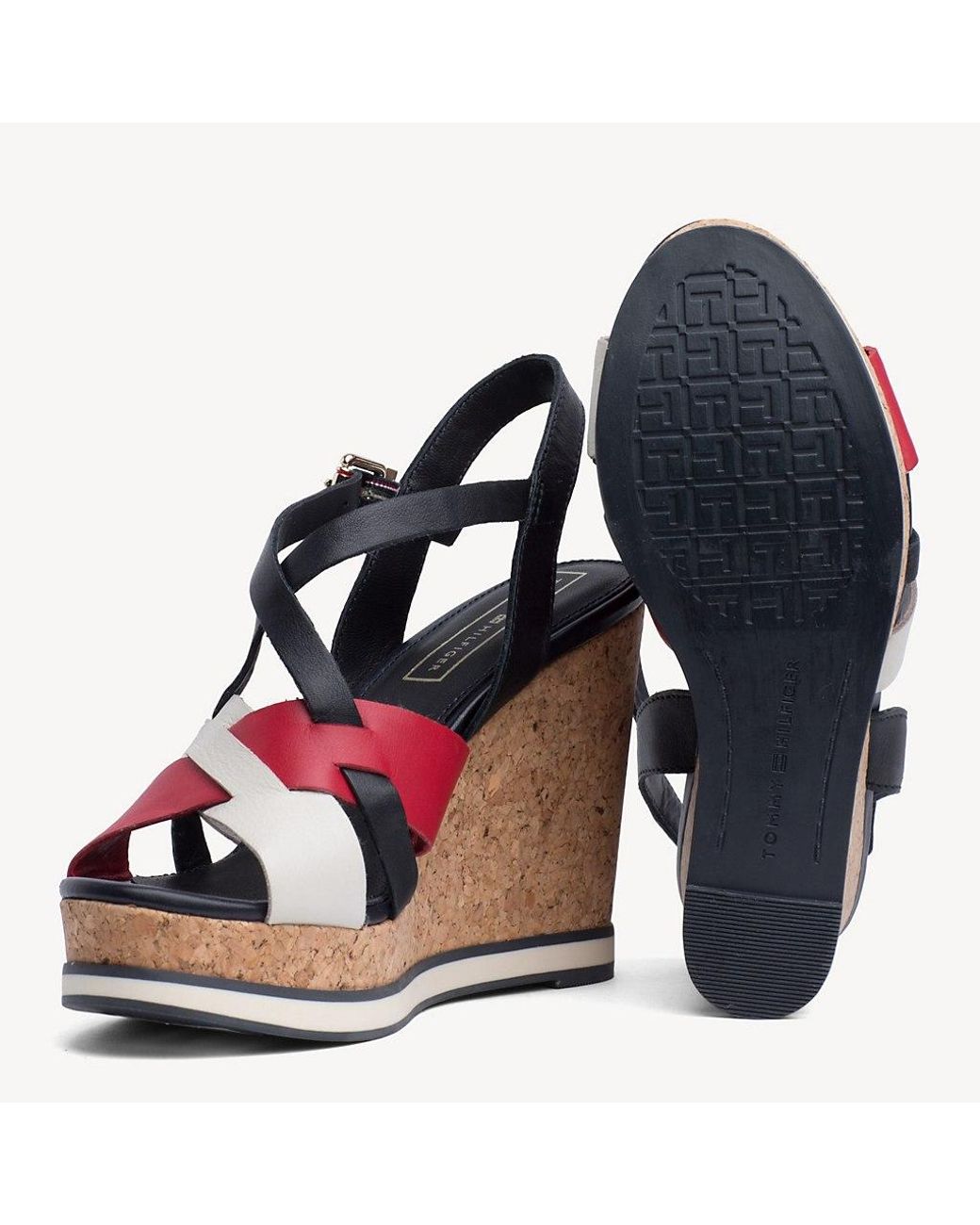 tommy hilfiger women's nhalia wedge sandals