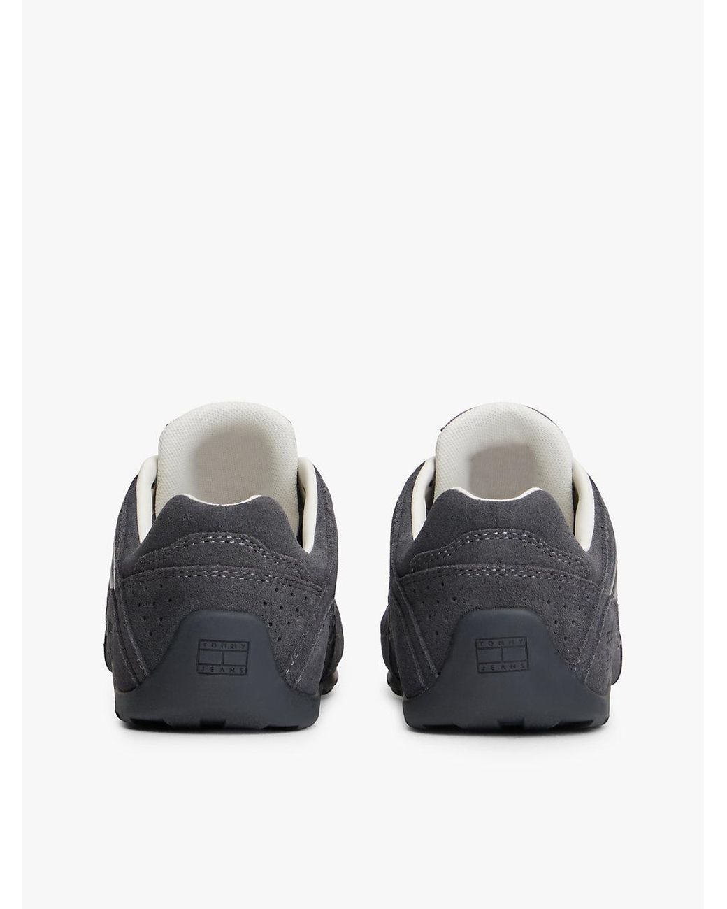 Tommy Hilfiger Gray Archive Runner Suede Cleat Low Profile Trainers