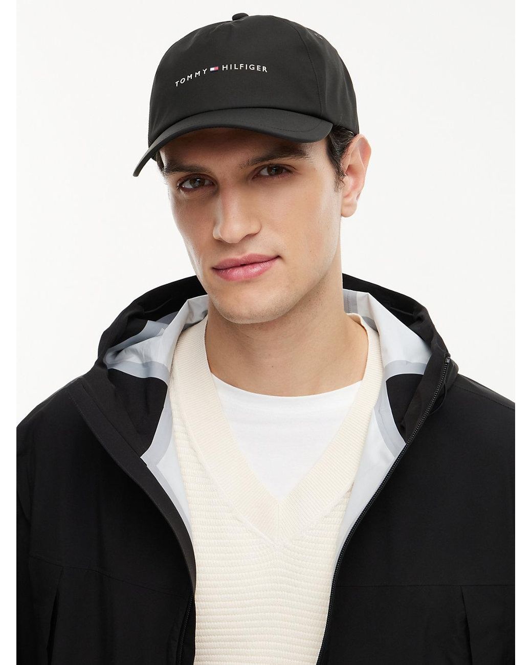 Cappello Da Baseball Performance Con Logo di Tommy Hilfiger in Black da Uomo