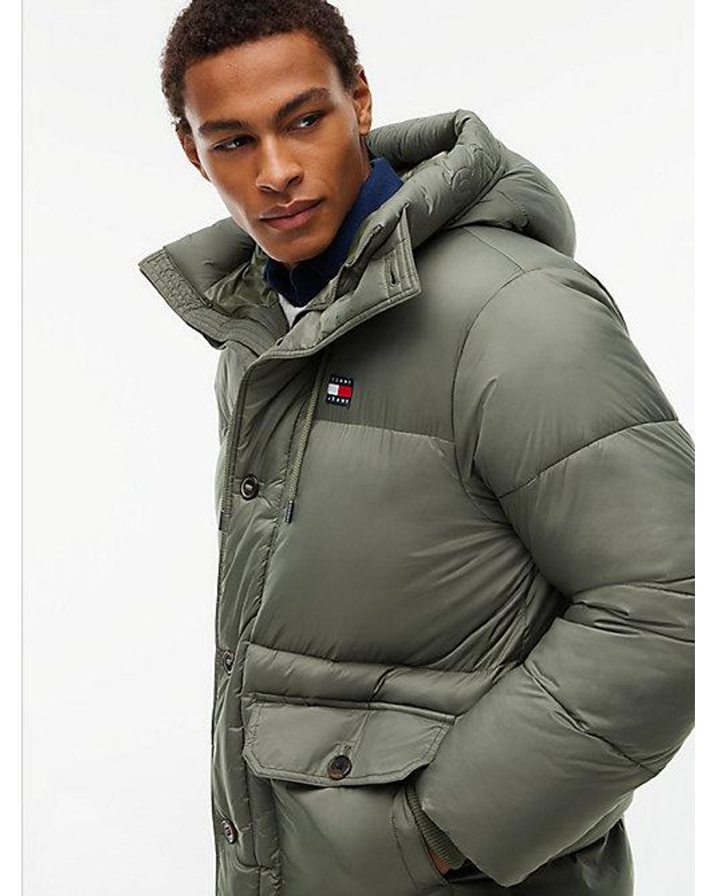 Tommy Hilfiger Multicolor Tommy Jeans Relaxed Padded Hooded Parka for men