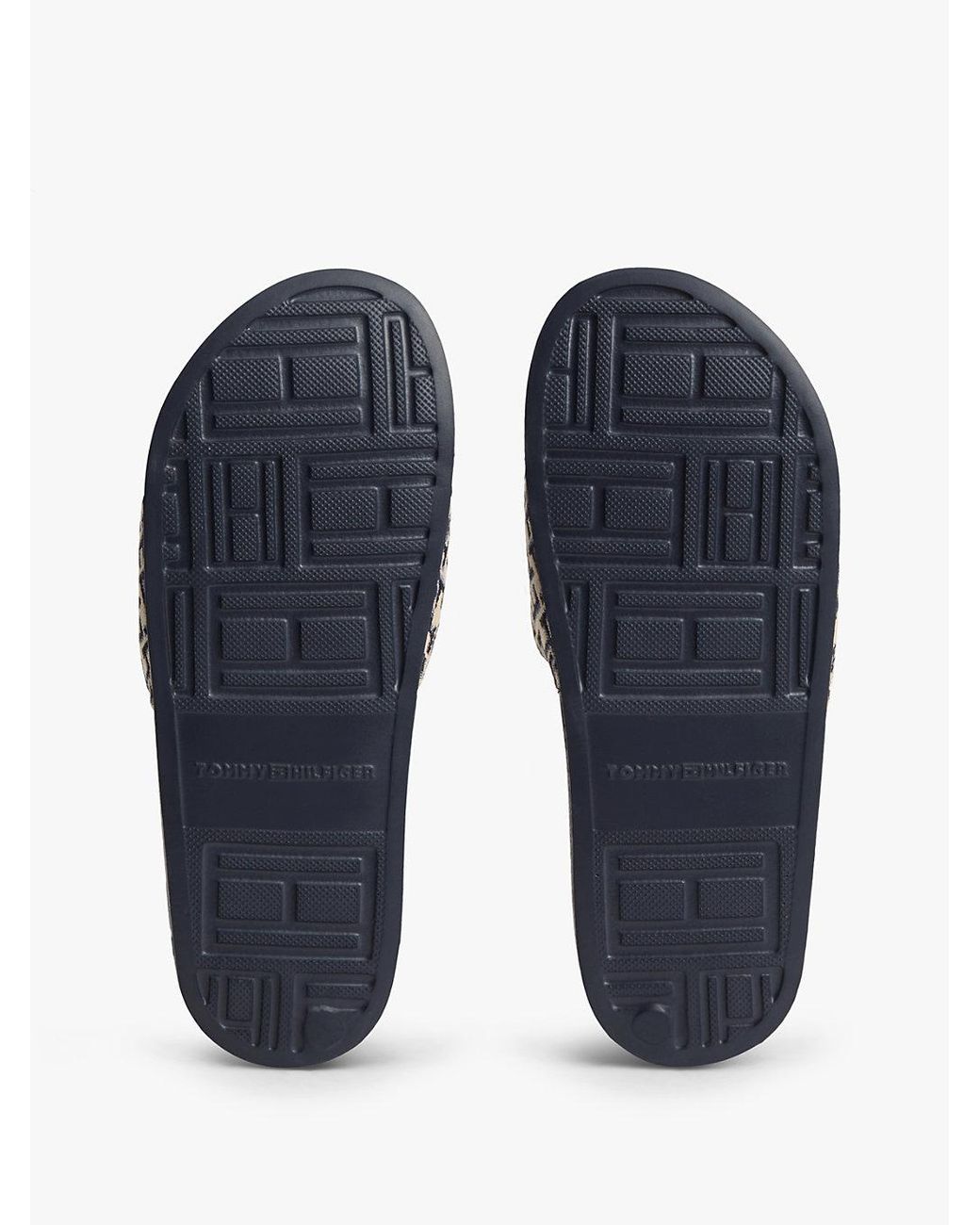 Tommy Hilfiger White Th Monogram Pool Slides