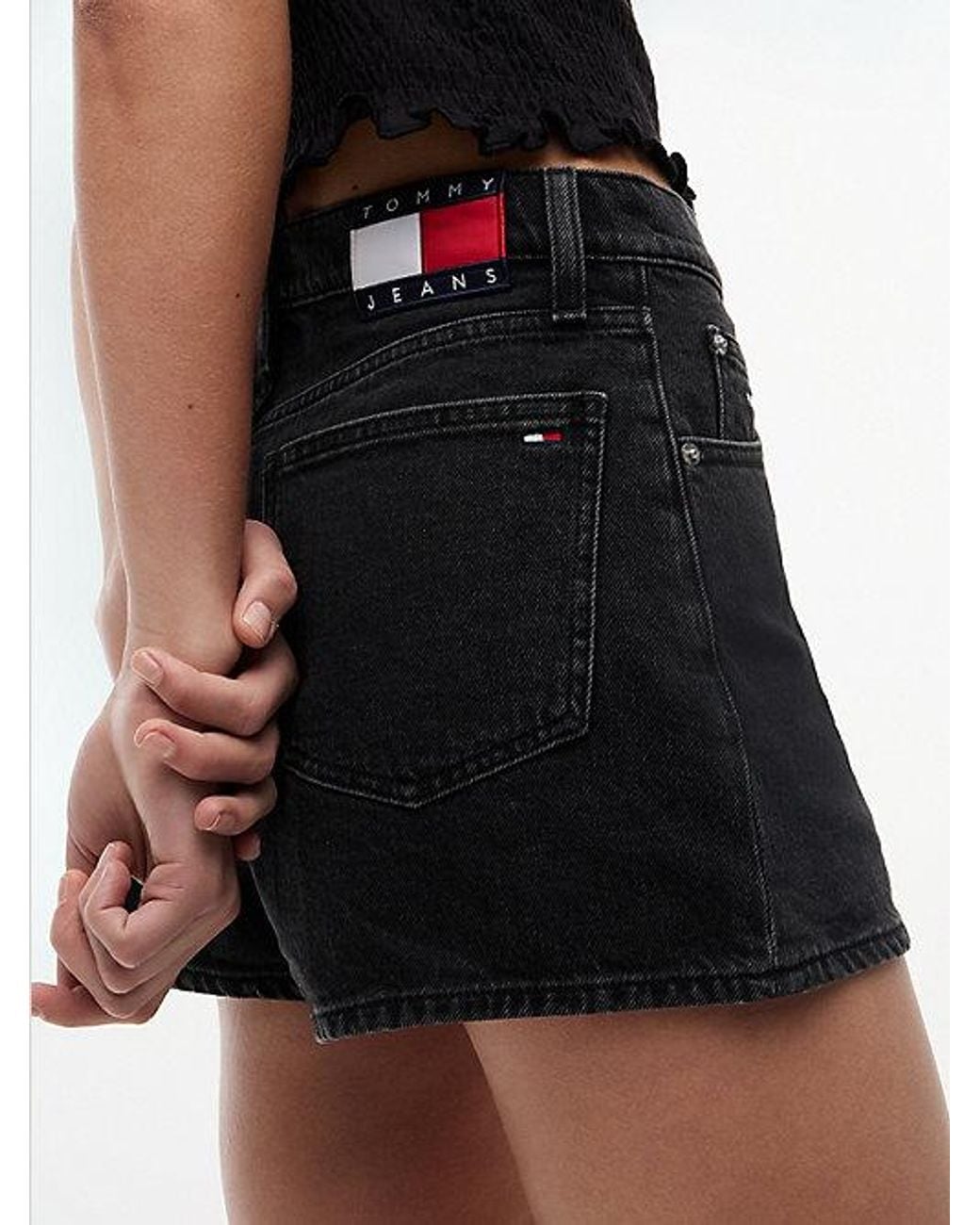 Tommy Hilfiger Black Regular Denim Shorts