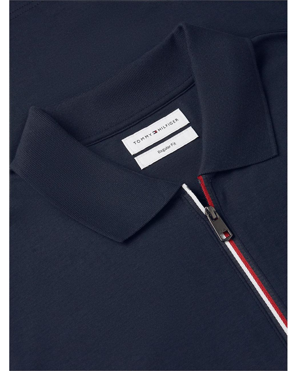 Tommy Hilfiger Blue Regular Fit Fluid Cotton Polo Shirt for men