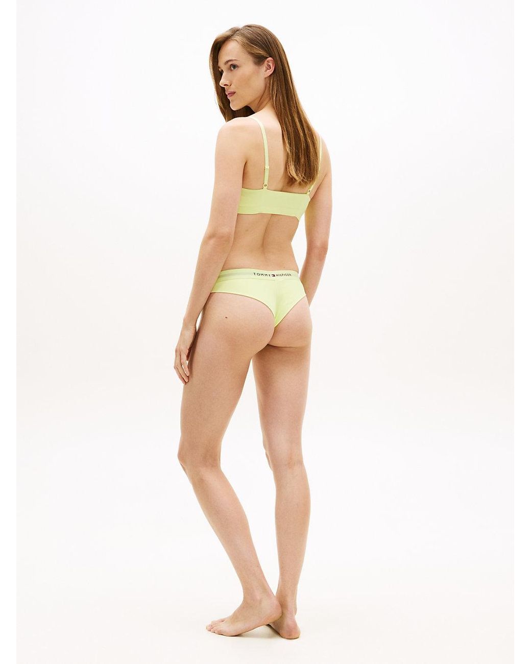 Bas De Bikini Brésilien Th Original À Logo Tommy Hilfiger en coloris Yellow